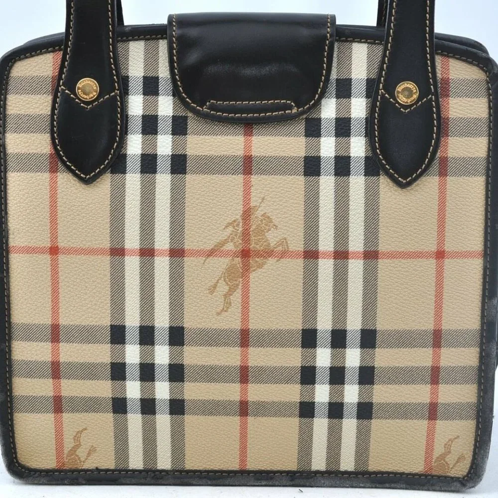 Authentic Burberrys Nova Check Shoulder Hand Bag